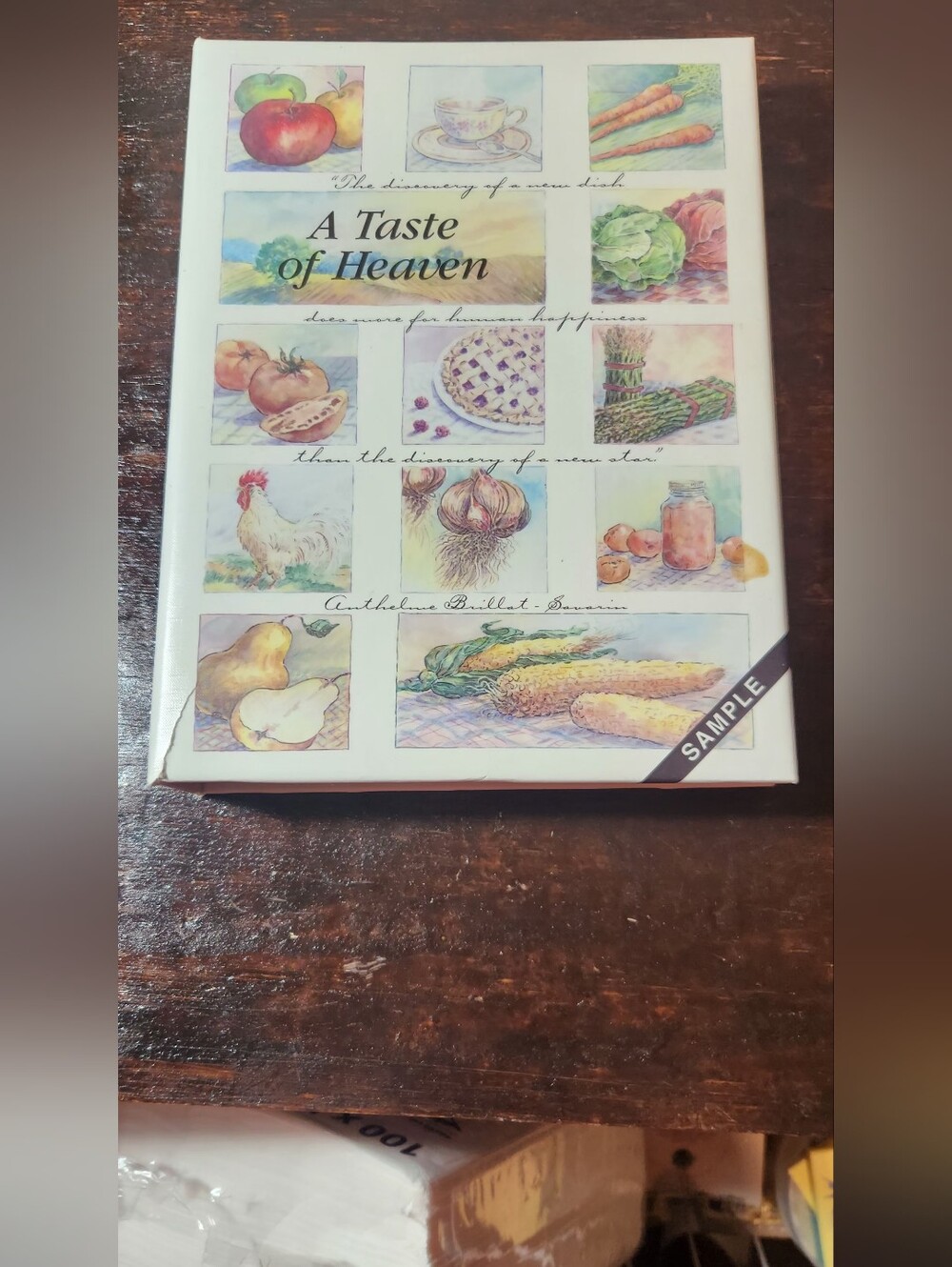 A Taste of Heaven Cookbook - White Illustrated Cover